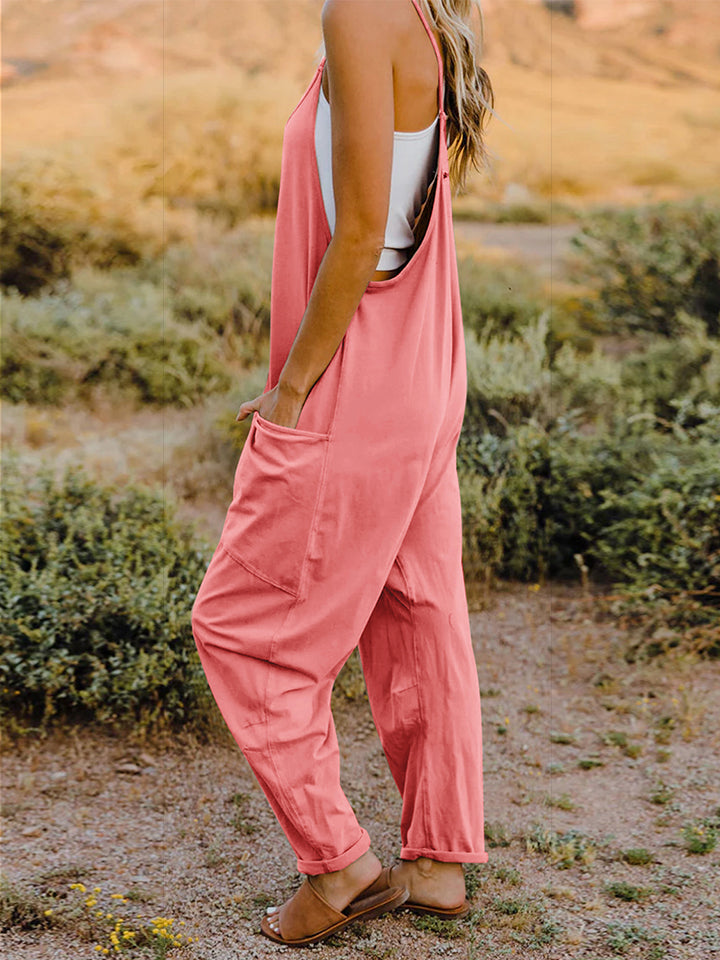 
                  
                    'Rose' Double Take Full Size Sleeveless V-Neck Pocketed Jumpsuit
                  
                