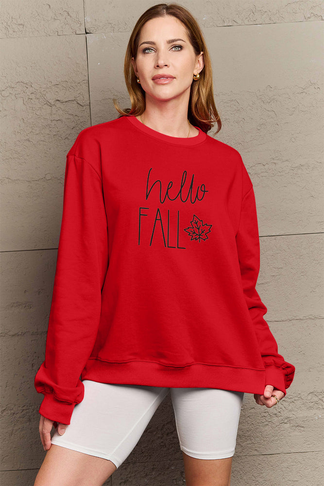 
                  
                    ' Mattie' Simply Love Full Size HELLO FALL Graphic Sweatshirt
                  
                