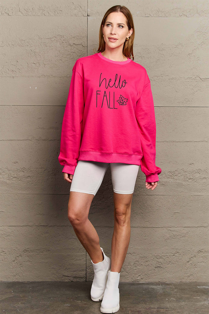 
                  
                    ' Mattie' Simply Love Full Size HELLO FALL Graphic Sweatshirt
                  
                