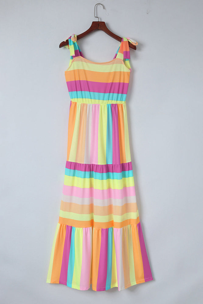 
                  
                    'Flurty' Striped Sleeveless Maxi Dress
                  
                