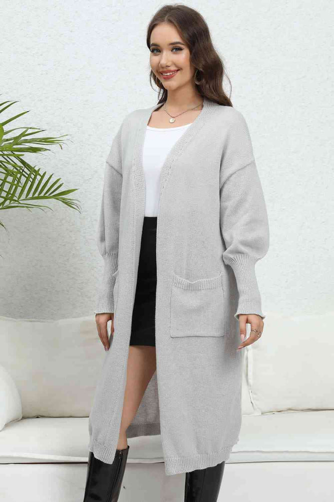 
                  
                    'Sadie' Open Front Dropped Shoulder Cardigan
                  
                