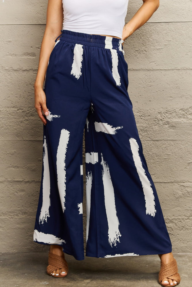 
                  
                    'Marisa' Printed Wide Leg Long Pants
                  
                