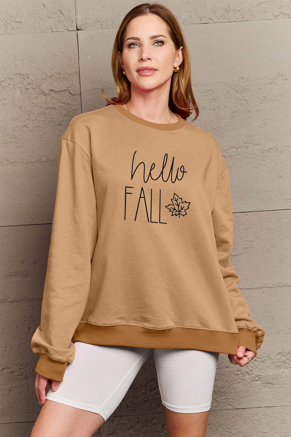 
                  
                    ' Mattie' Simply Love Full Size HELLO FALL Graphic Sweatshirt
                  
                