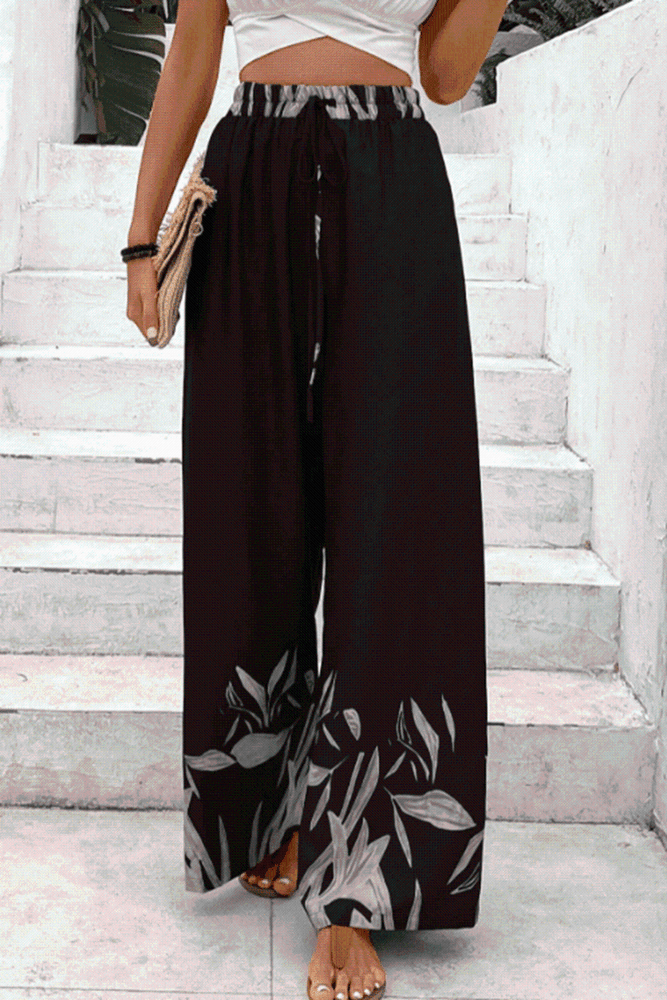 
                  
                    ' Monica' Drawstring High Waist Relax Fit Long Pants
                  
                