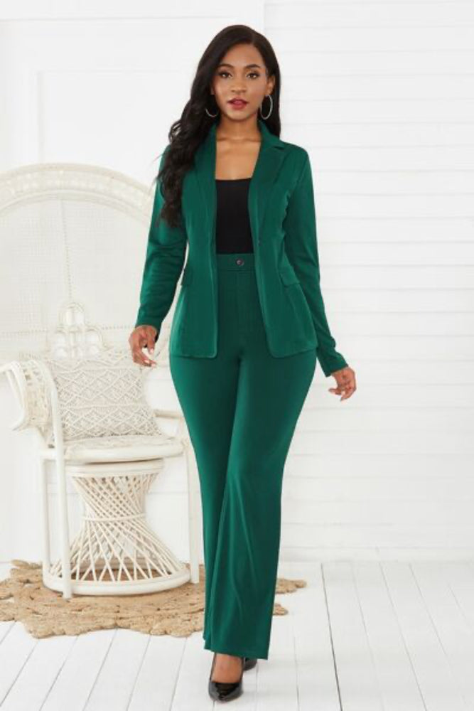 
                  
                    'Jovy' Lapel Collar Long Sleeve Blazer and Pants Set
                  
                