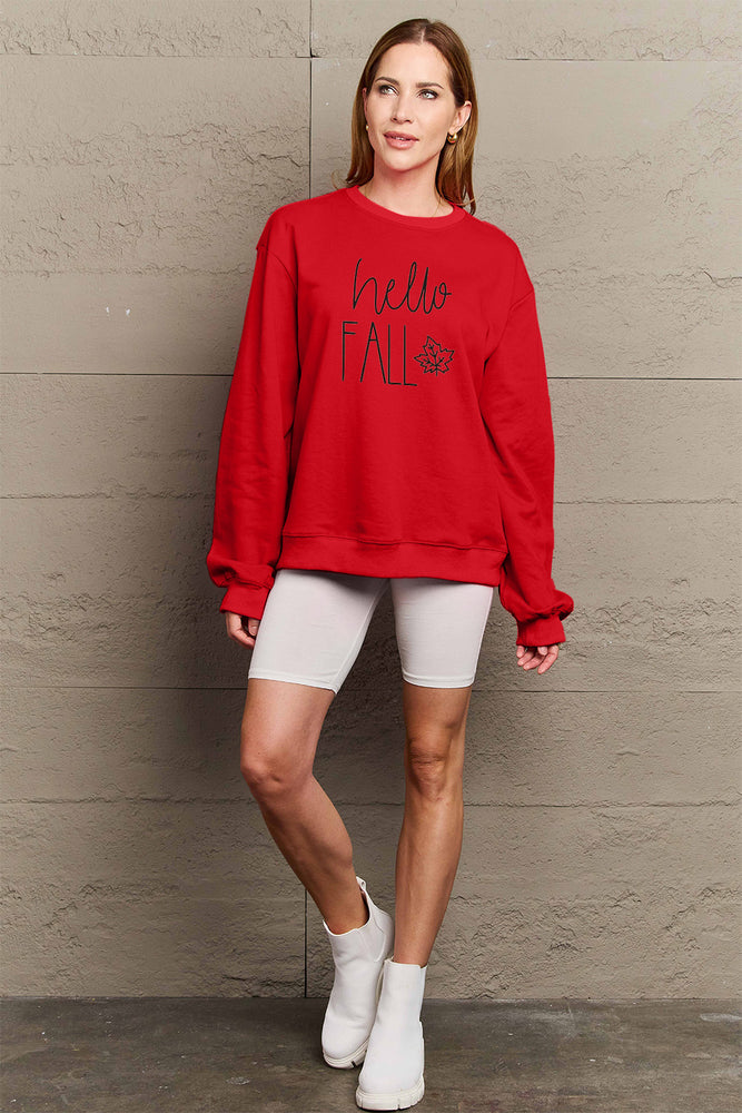 
                  
                    ' Mattie' Simply Love Full Size HELLO FALL Graphic Sweatshirt
                  
                