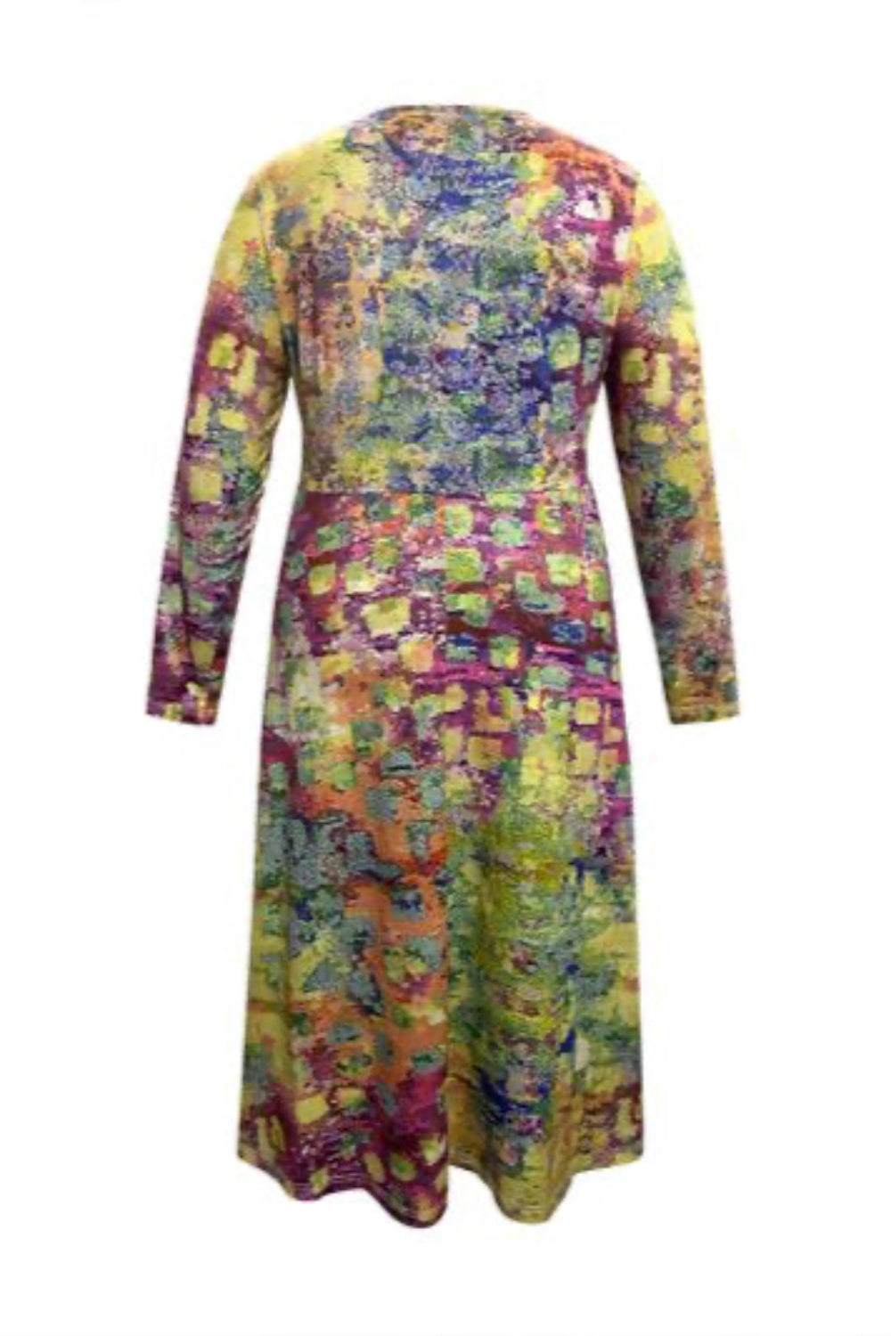 
                  
                    'Gianna' Plus Size Printed Round Neck Long Sleeve Dress
                  
                