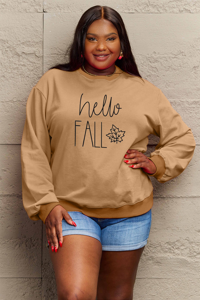 
                  
                    ' Mattie' Simply Love Full Size HELLO FALL Graphic Sweatshirt
                  
                