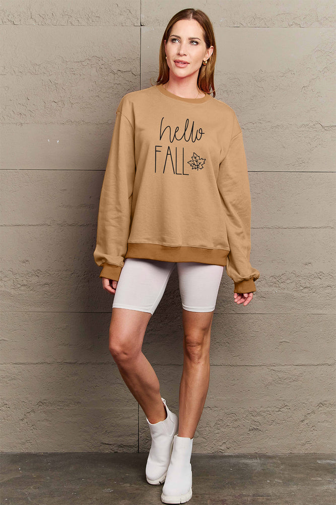 
                  
                    ' Mattie' Simply Love Full Size HELLO FALL Graphic Sweatshirt
                  
                