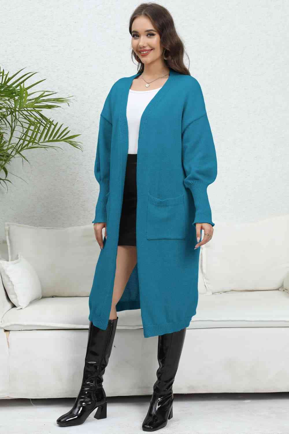 
                  
                    'Sadie' Open Front Dropped Shoulder Cardigan
                  
                