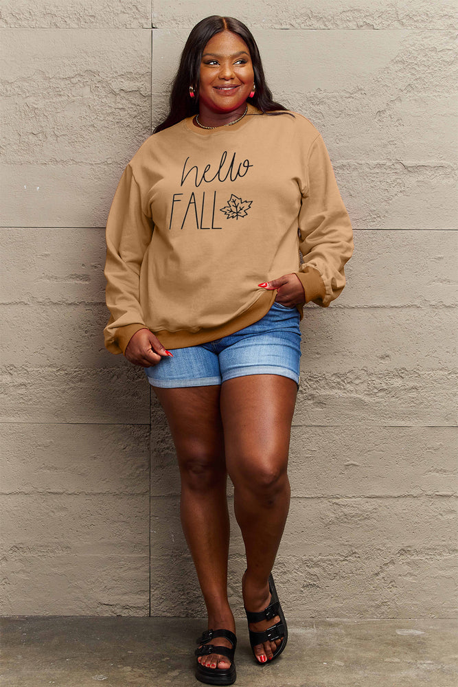 
                  
                    ' Mattie' Simply Love Full Size HELLO FALL Graphic Sweatshirt
                  
                