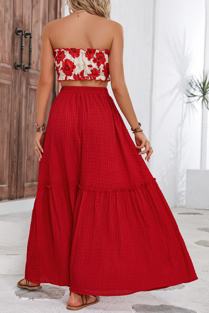 
                  
                    'Franky' Floral Tube Top and Maxi Skirt Set
                  
                