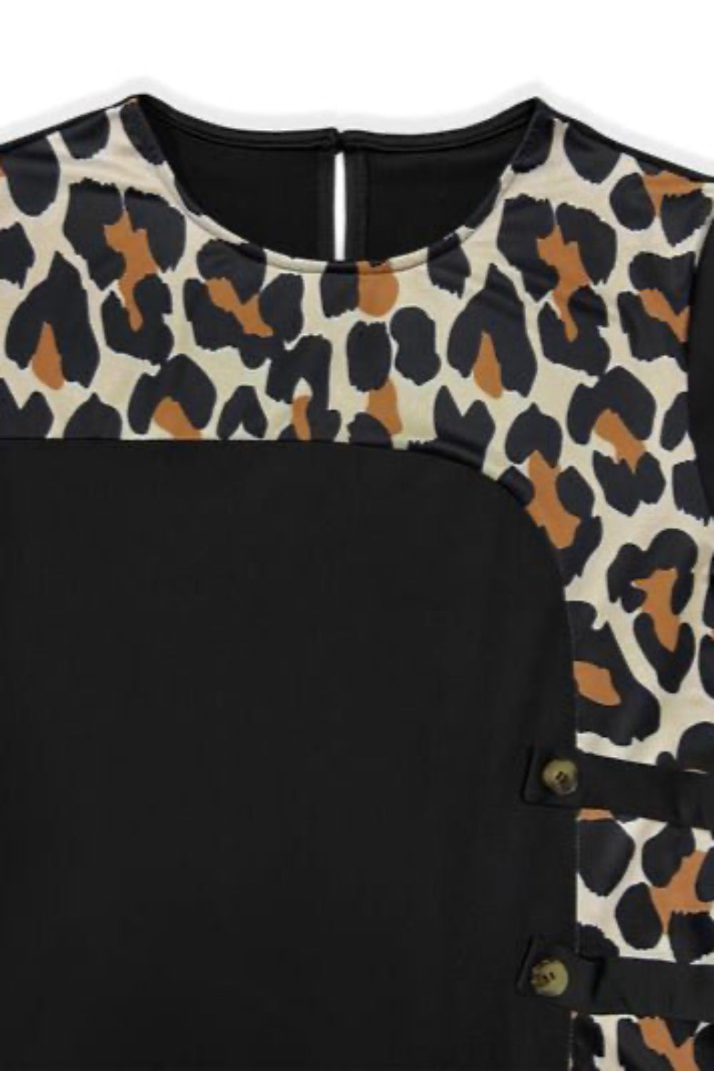 
                  
                    'Willow' Plus Size Leopard Round Neck Long Sleeve Dress
                  
                