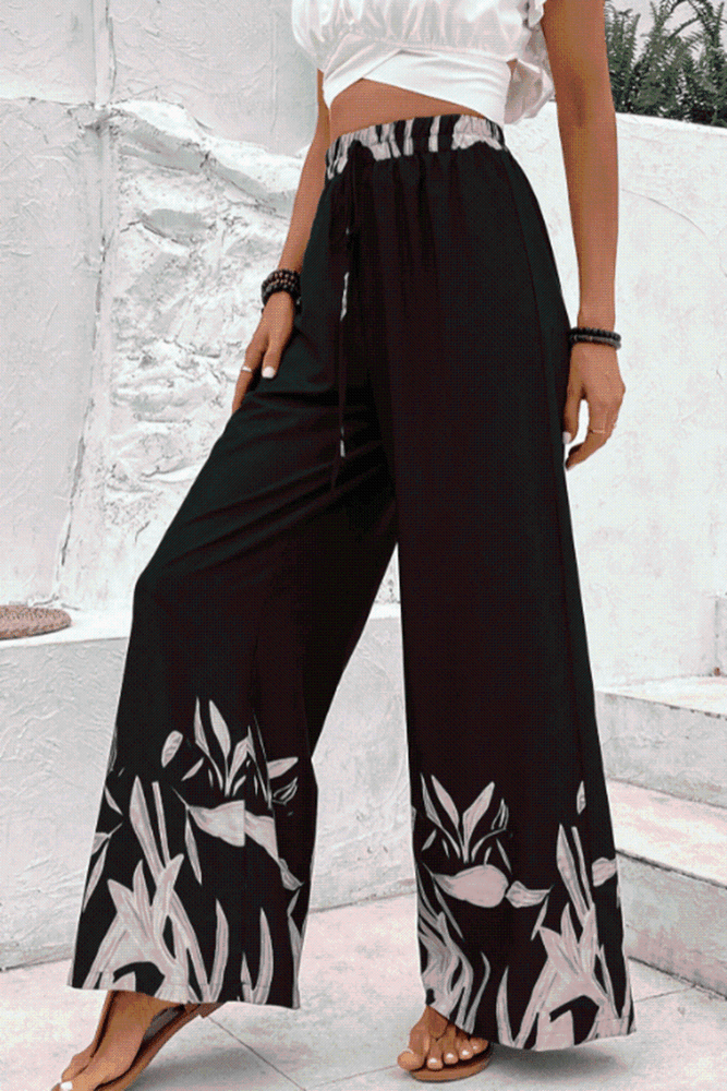 
                  
                    ' Monica' Drawstring High Waist Relax Fit Long Pants
                  
                